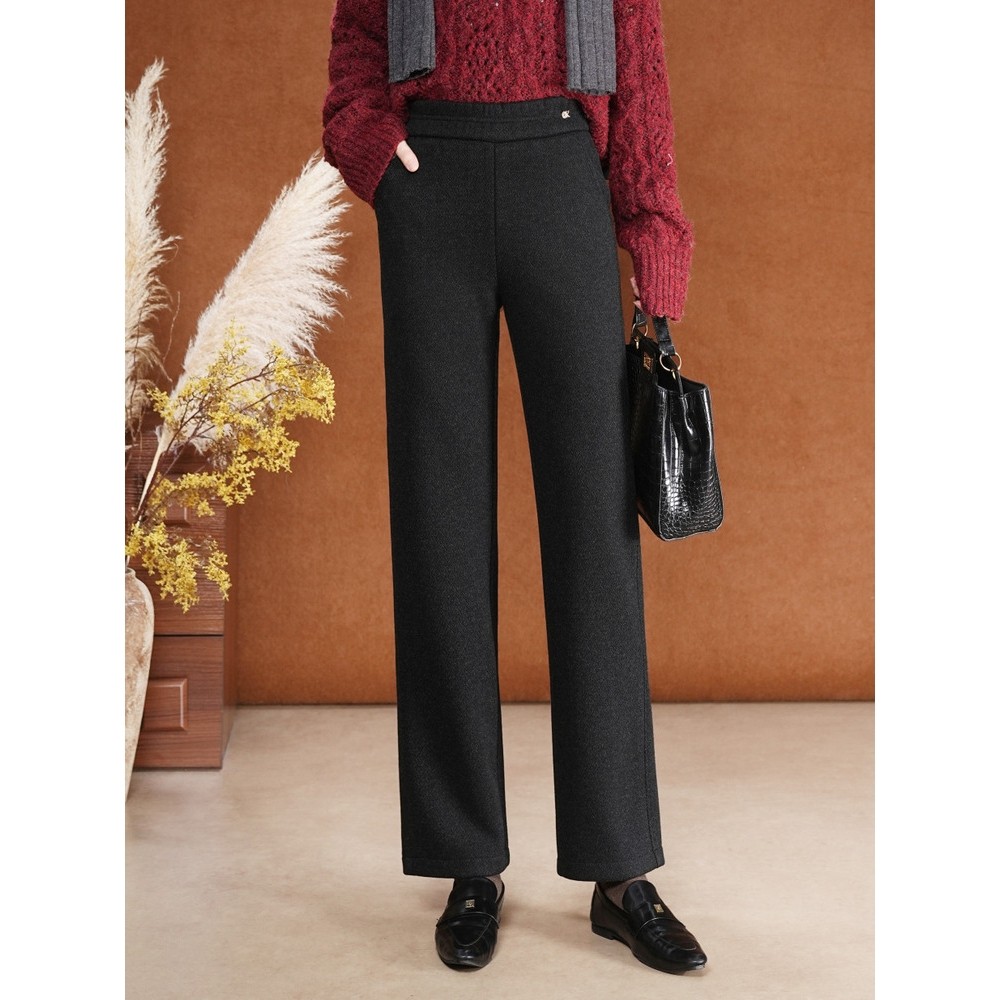 妈妈裤子秋冬款毛呢休闲阔腿裤加绒加厚中老年女裤奶奶裤直筒长裤,女装/女士精品,卫裤,淘宝优惠券,粉丝福利购,淘宝优惠卷