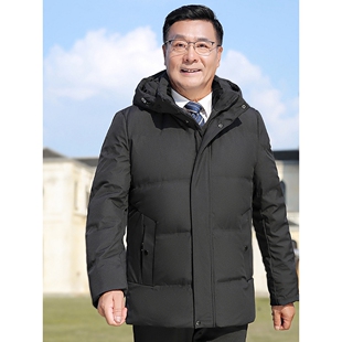 2025中老年羽绒服男款爸爸装加厚冬款父亲爷爷装大码短款保暖外套