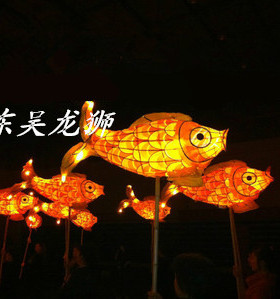 鲤鱼夜光舞狮道具元宵花灯龙灯鱼