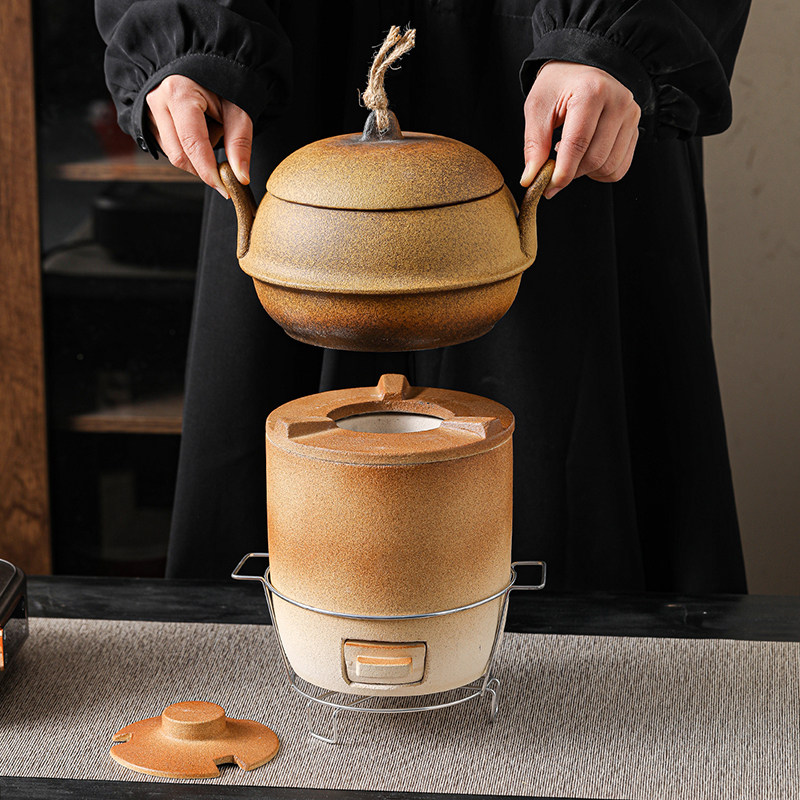 富强炉第五代平替款炭炉老式手工碳陶泥炉子围炉煮茶烧水家用烤火,餐饮具,煮茶炉,淘宝优惠券,粉丝福利购,淘宝优惠卷