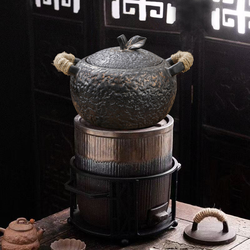 富强炉陶瓷砂锅干烧不裂图片