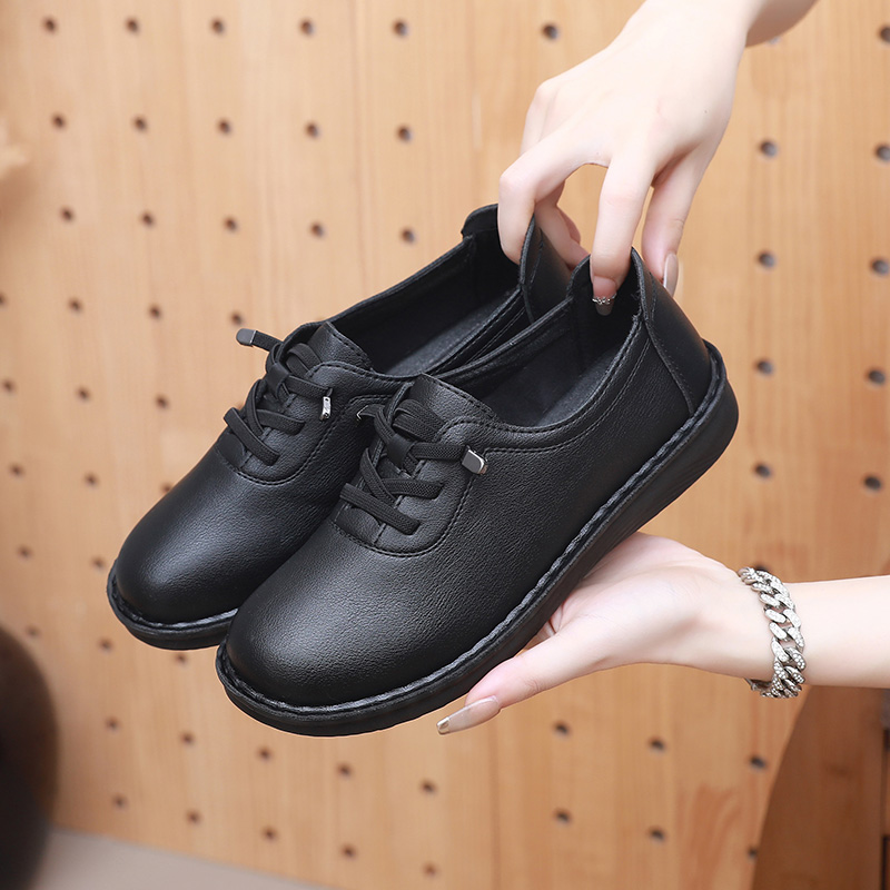 软底妈妈鞋防滑轻便工作女鞋