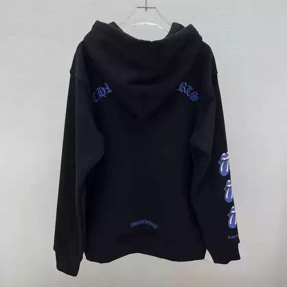 Trendy Brand 2026 New Style Small Tongue Letter Print Pure Cotton Hooded Zip-Up Cardigan Jacket for Men and Women, Couple Style