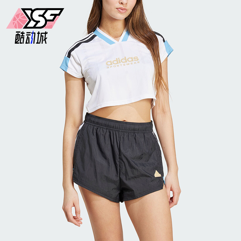 阿迪达斯女士运动休闲短袖