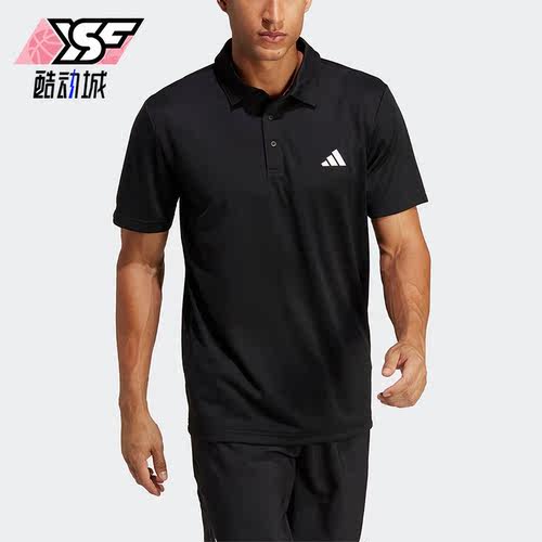 阿迪达斯男子网球运动短袖POLO衫