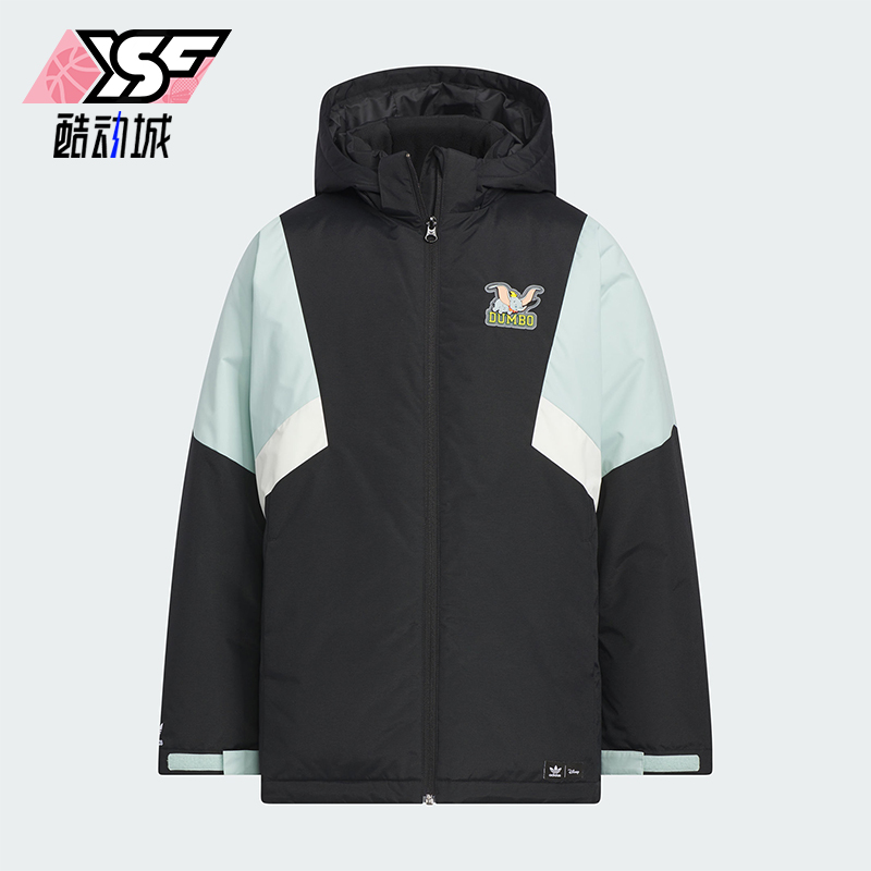 阿迪达斯正品大童保暖羽绒服