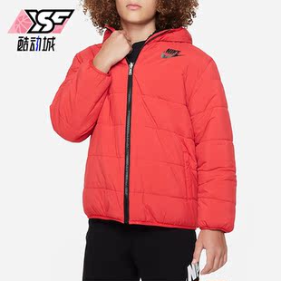 657 秋冬大童保暖连帽羊羔毛双面穿外套FV2506 Nike 耐克正品