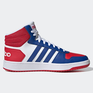 2.0 Adidas 阿迪达斯正品 HOOPS FY8472 MID男女系带防滑休闲板鞋