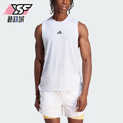 阿迪达斯男士无袖运动背心