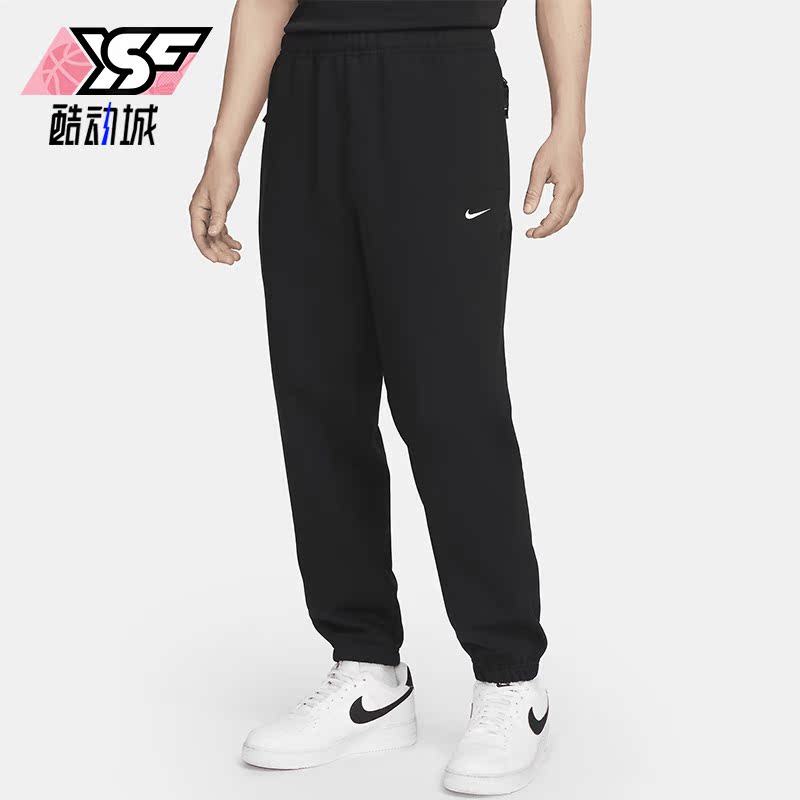 Nike/耐克正品Solo Swoosh运动针织男子跑步长裤DX0816-010