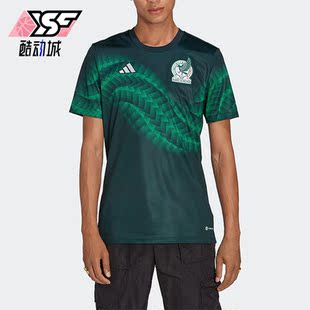 墨西哥队热身男士 足球运动T恤球衣HF1370 阿迪达斯正品 Adidas
