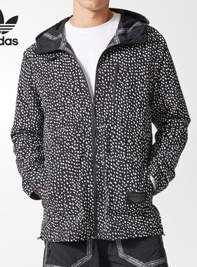 Adidas/阿迪达斯正品 三叶草 2021新男子运动连帽夹克外套 BS2527