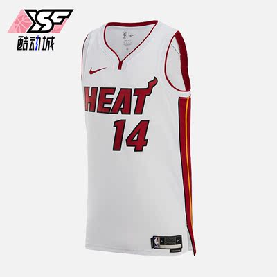 Nike/耐克正品2023夏季迈阿密热火队男子运动球衣DN2083-101