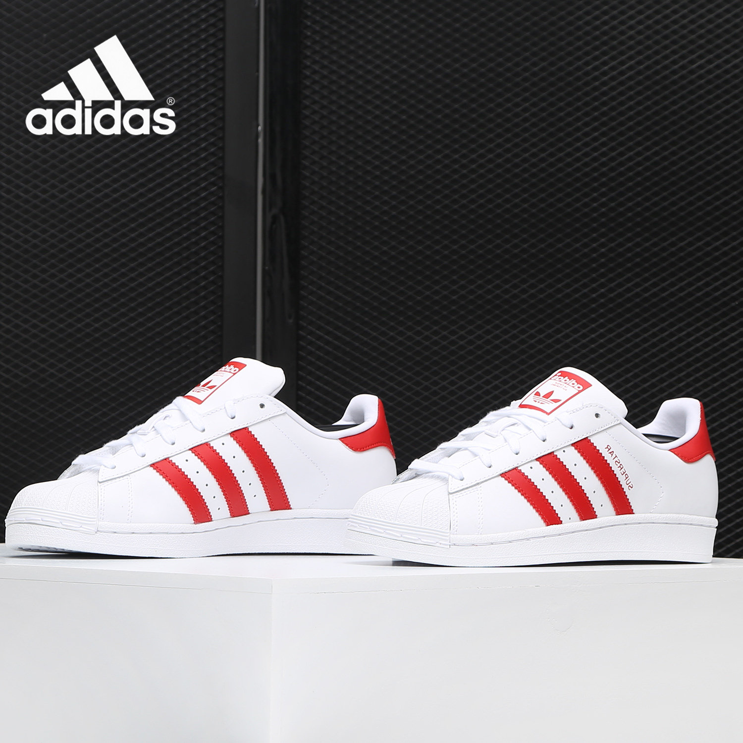 Adidas/阿迪达斯正品2019夏季新款贝壳头 女子休闲运动板鞋CG6609