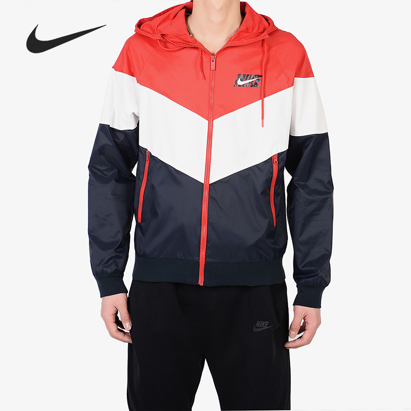 Nike/耐克正品男风行者防风春夏梭织 拼接运动夹克衫外套 AJ1397