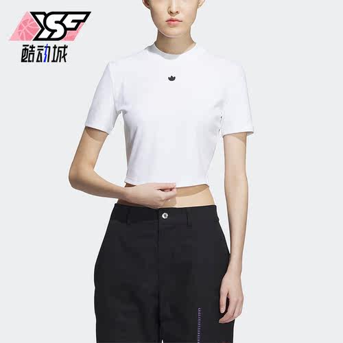 阿迪达斯三叶草女子运动短袖T恤