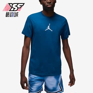 Nike JORDAN男子圆领针织印花轻便运动短袖 CW5191 427 耐克正品