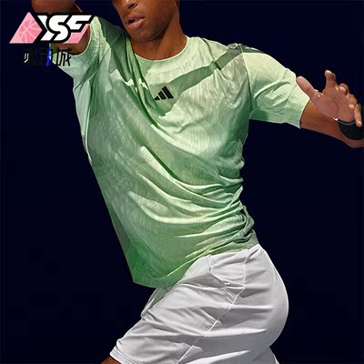 Adidas/阿迪达斯正品夏季男士宽松透气休闲运动短袖T恤IL7384