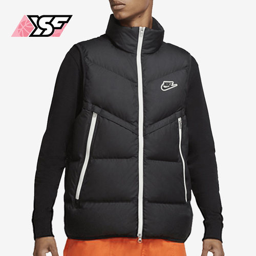 Nike/耐克正品冬季新款男子户外休闲运动羽绒马甲CU4415-010