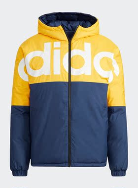 Adidas/阿迪达斯正品Neo 2021男子双面穿保暖羽绒服H45285