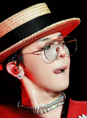 权志龙同款法式草帽细麦秆平顶帽子海边百搭遮阳爵士帽显脸小礼帽