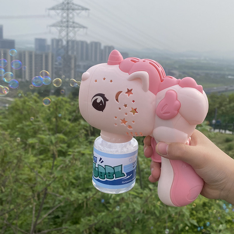 小马手推车泡泡机棒液全自动女图片
