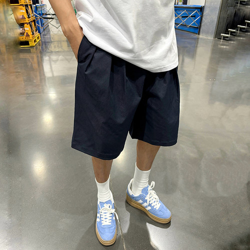 美式复古工装裤夏季宽松休闲