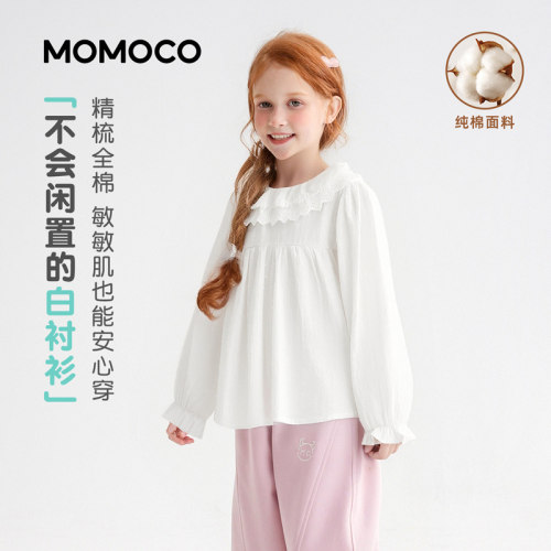 MOMOCO/玛米玛卡春季百搭甜美衬衫 78530129002
