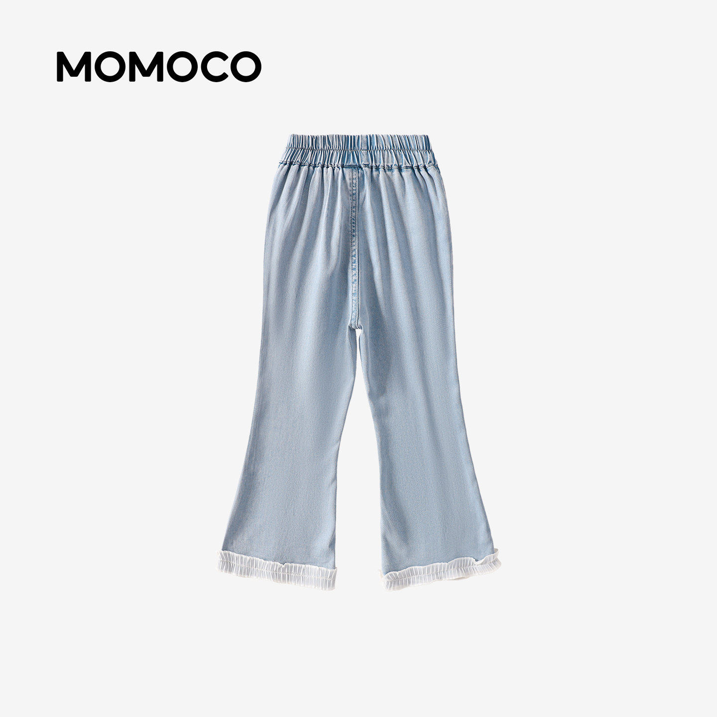 【大美唤粉丝专享】MOMOCO女童牛仔裤洋气韩版薄款水洗长裤