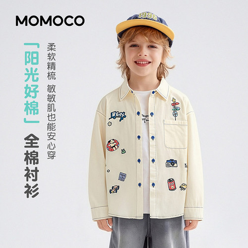 MOMOCO/玛米玛卡春季潮流休闲衬衫 78130234008