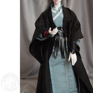 BJD娃衣材料包汉服70叔ob24古风古装3分6特体兵人新中式道袍袒护