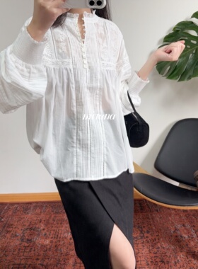 重工系列 26春夏 印度棉打揽刺绣超仙衬衫