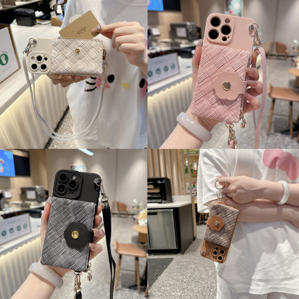 拉链款卡包适用opporeno15/14/13pro零钱包手机壳reno12/11/10/9/8保护套斜挎背带reno7/6/5/3/4se女款