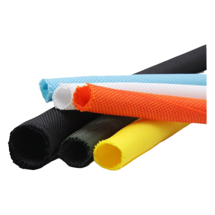 开口自卷式编织网管3mm-60mm光纤汽车电线保护套管阻燃编织套管