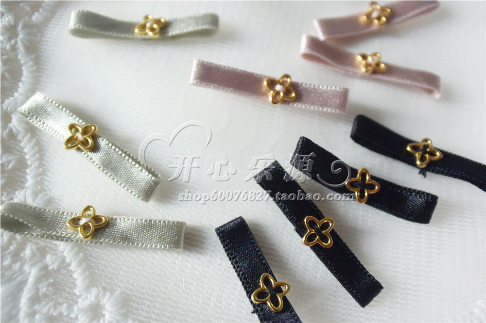 3个简约兰心蕙质-合金保色小蝴蝶结金色小香风浅紫粉灰绿黑色大气