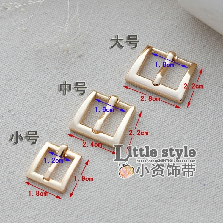 多规格尖角皮带针扣日字金属环