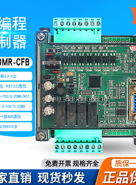 国产PLC控制器工控板可编程控制器FX2N-10MR时钟/模拟量/pt1000