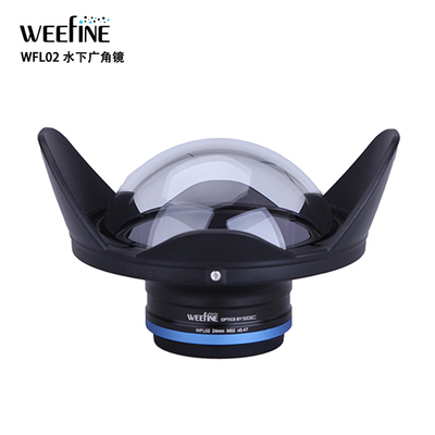 WEEFINE WFL02水下超广角摄影镜头M52/0.47x适用奥林巴斯TG6/7潜水鱼眼广角镜TG4/5防水壳Olympus半球水面罩