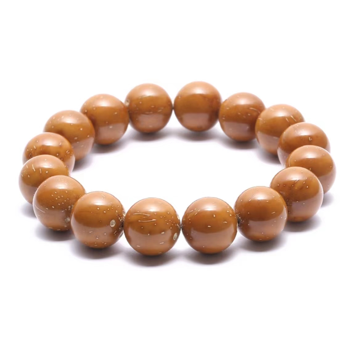 潘家园 紫金鼠圆珠14m菩提民族风佛珠手串