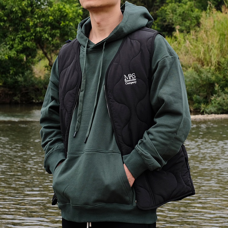 Masterape宽松冬季棉马甲