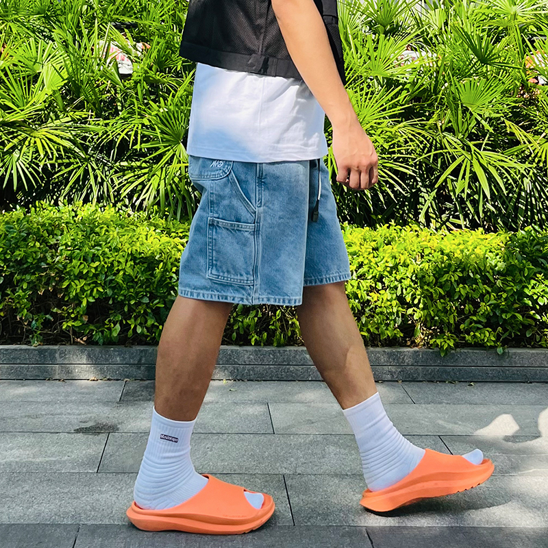 Masterape短裤刺绣纯棉牛仔短裤