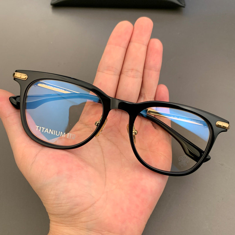 麦克心罗心眼镜框架猫眼板材纯钛男女复古超轻素颜近视全框平光镜