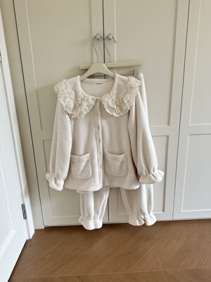 publicrepublic2025年秋冬季新款韩国睡衣甜美公主风珊瑚绒家居服