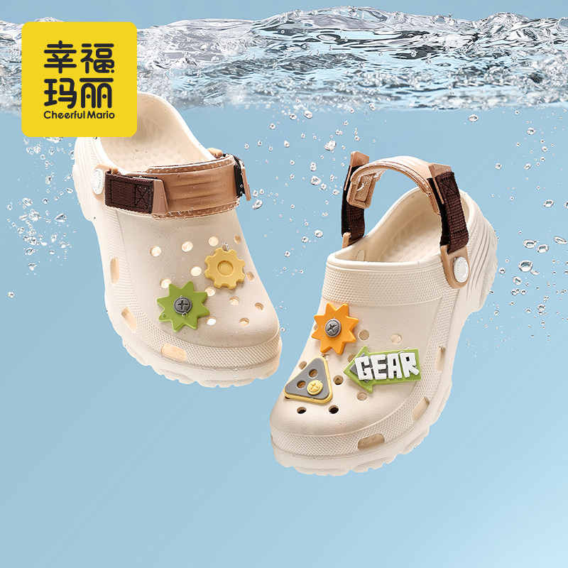 2026新款儿童洞洞鞋中大童凉拖鞋透气女童软底男童家居小孩沙滩鞋
