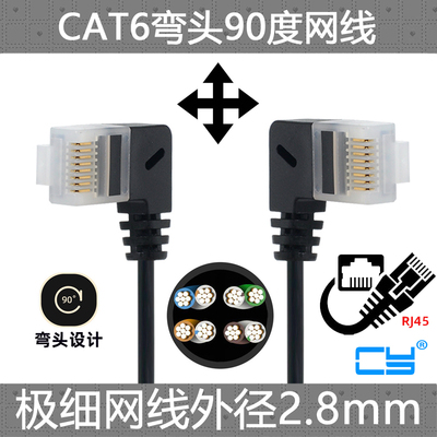 CY辰阳CAT6极细线弯头