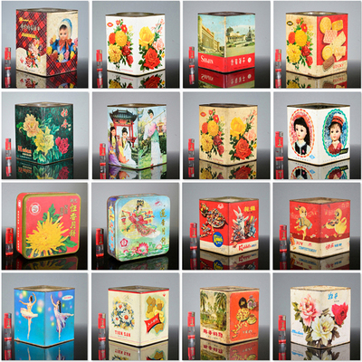 饼干桶铁盒装饰餐厅老物件怀旧