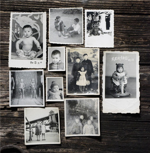 民俗老物件怀旧收藏老照片知青下乡黑白相片装饰旧货收藏品摆件