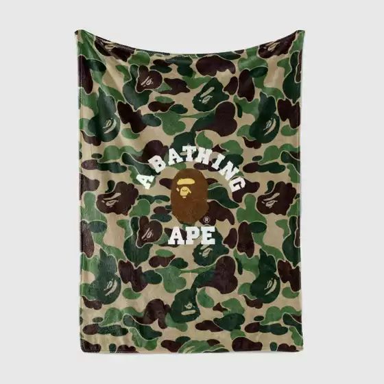 Bape Camouflage Cartoon Air Conditioning Blanket Ape Head Animal Nap Blanket Pattern Print Home Large Plush Blanket