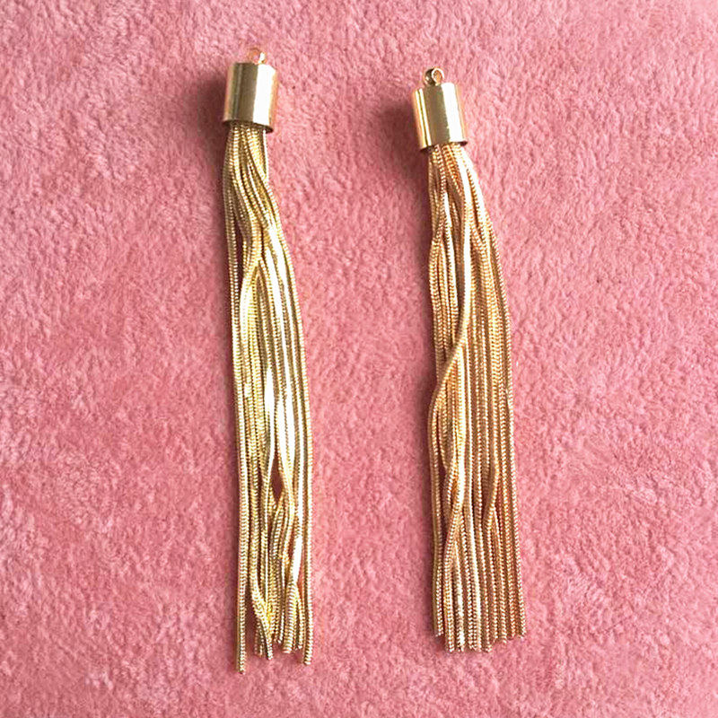 DIY 金属合金蛇骨链流苏挂件服饰配件新款鞋子装饰包包长穗子挂件