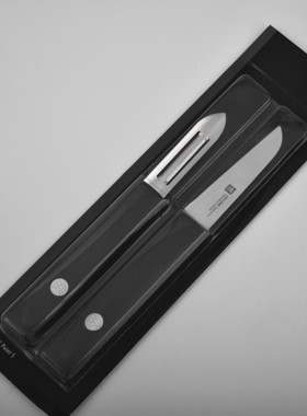 德国双立人银点削皮器水果刀 瓜果削皮家用双面刃两面可削